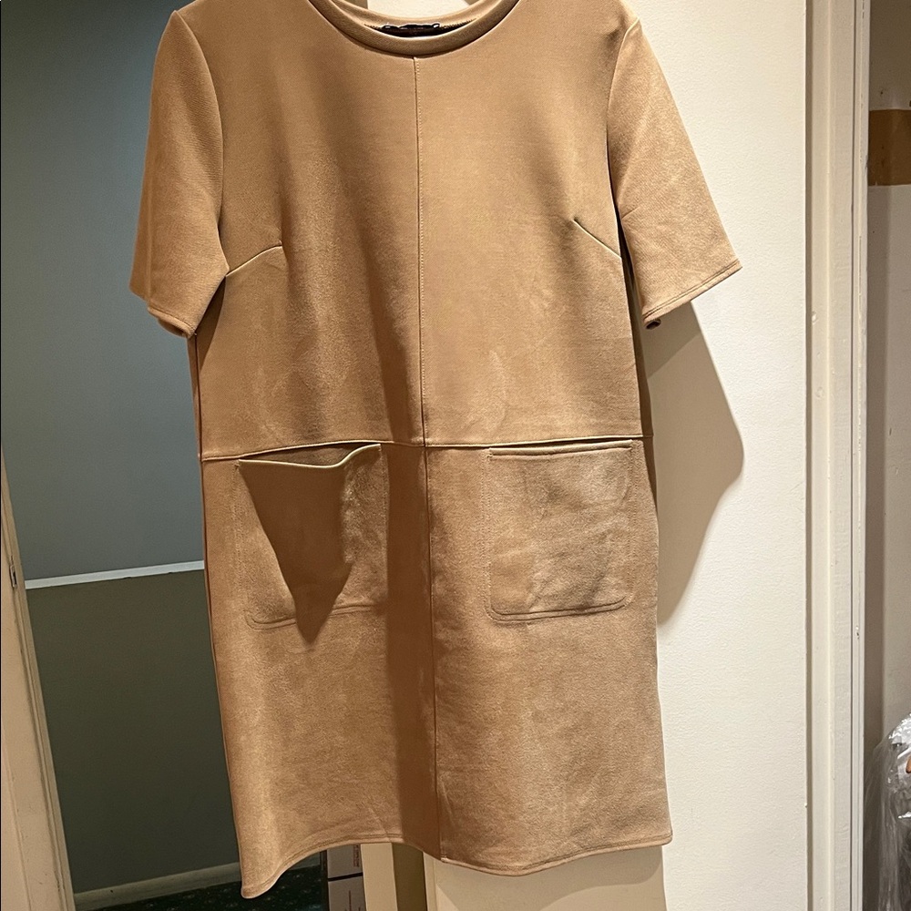 Zara Tan Mini Dress